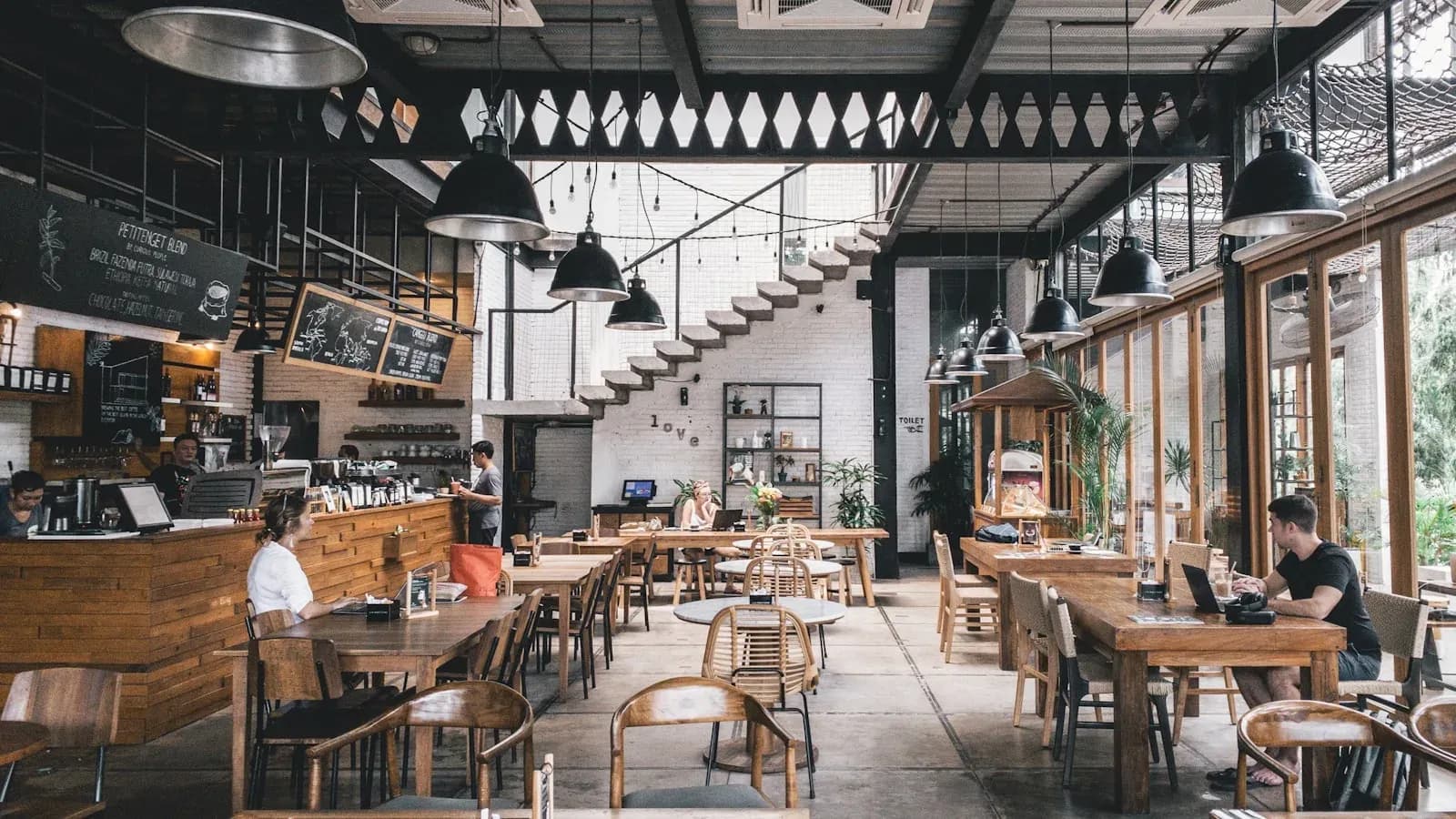 Transfer Co. Food Hall soaring industrial ceilings in Raleigh